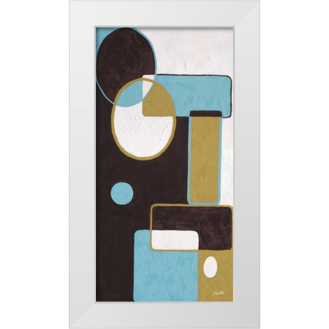 Effervescence I White Modern Wood Framed Art Print by St. Amant, Yvette