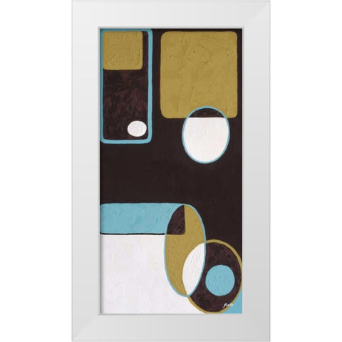 Effervescence II White Modern Wood Framed Art Print by St. Amant, Yvette