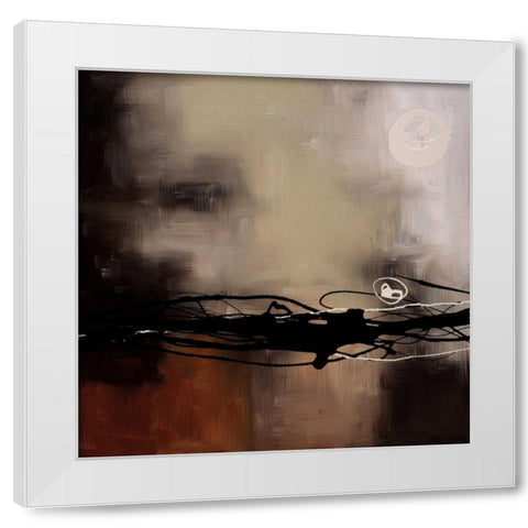 Prelude in Rust II White Modern Wood Framed Art Print by Maitland, Laurie