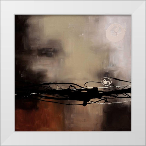 Prelude in Rust II White Modern Wood Framed Art Print by Maitland, Laurie