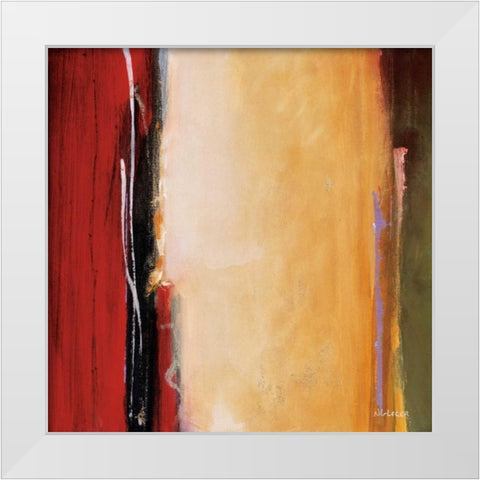 Solar Emission I White Modern Wood Framed Art Print by Li-Leger, Noah