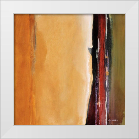 Solar Emission II White Modern Wood Framed Art Print by Li-Leger, Noah