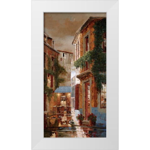 Tender is the Night White Modern Wood Framed Art Print by Archambault, Gilles