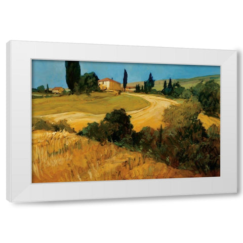 Bella Toscana White Modern Wood Framed Art Print by Craig, Philip