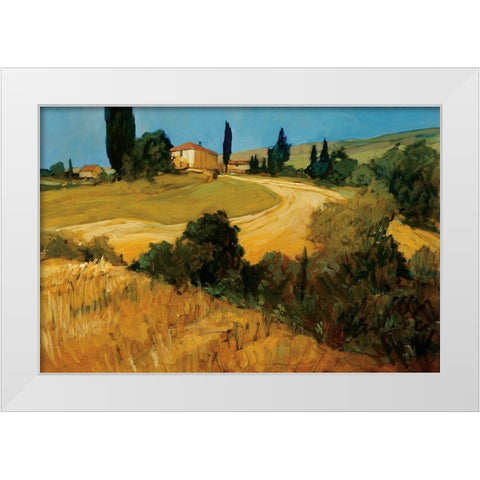 Bella Toscana White Modern Wood Framed Art Print by Craig, Philip