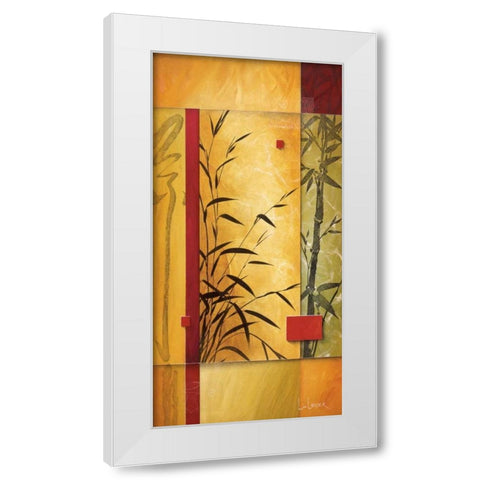 Garden Dance II White Modern Wood Framed Art Print by Li-Leger, Don