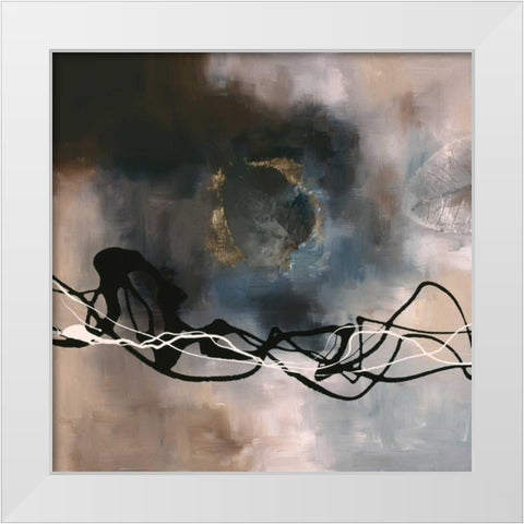 Watery Hollow II White Modern Wood Framed Art Print by Maitland, Laurie