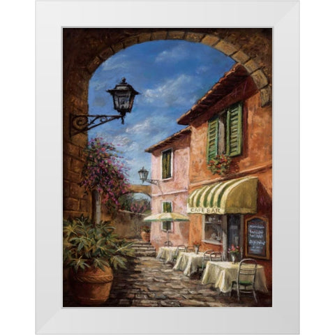 Through the Archway White Modern Wood Framed Art Print by Surridge, Malcolm