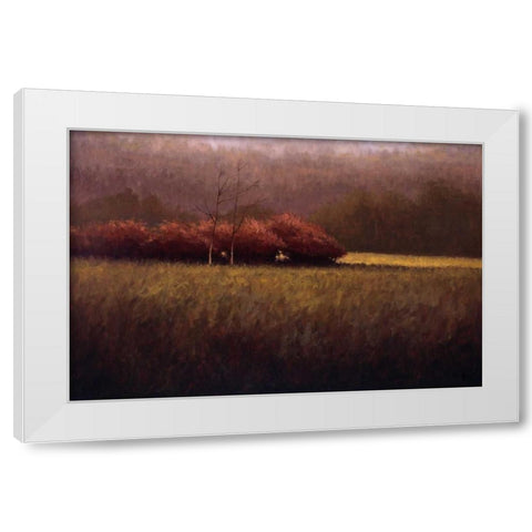 Young Maples White Modern Wood Framed Art Print by Winegar, Simon