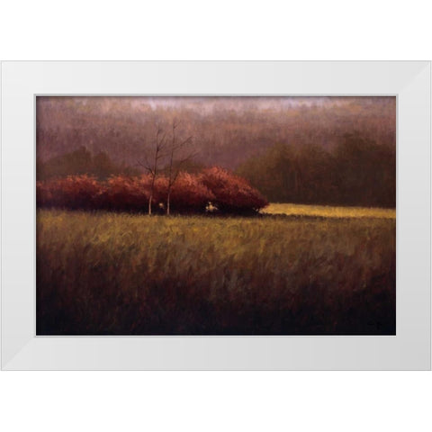 Young Maples White Modern Wood Framed Art Print by Winegar, Simon