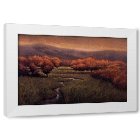 Morning Fescue White Modern Wood Framed Art Print by Winegar, Simon