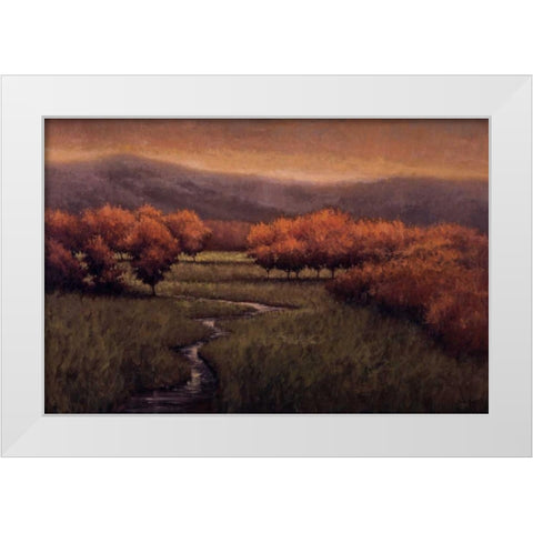 Morning Fescue White Modern Wood Framed Art Print by Winegar, Simon