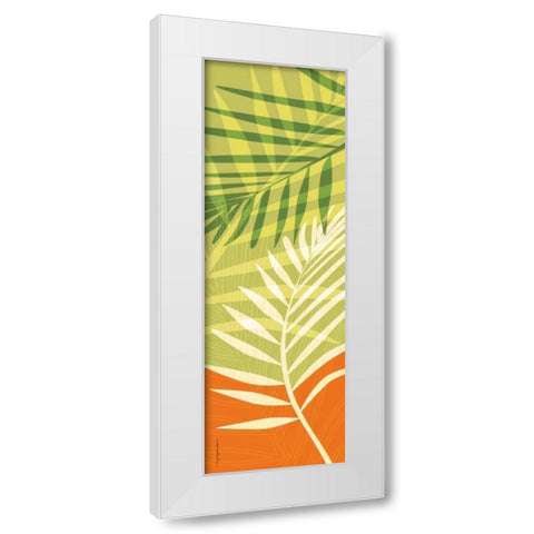 Tropic II White Modern Wood Framed Art Print by Ahava