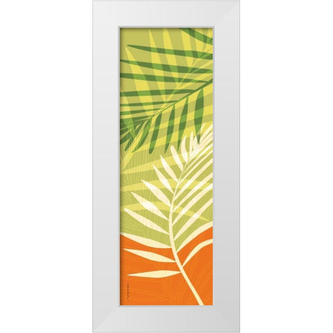 Tropic II White Modern Wood Framed Art Print by Ahava