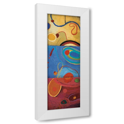 String Theory II White Modern Wood Framed Art Print by Li-Leger, Don