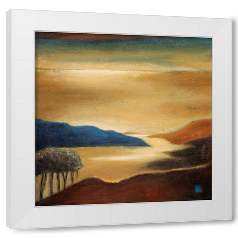 Vista de Costa Brava White Modern Wood Framed Art Print by Salemink-Roos, Ursula