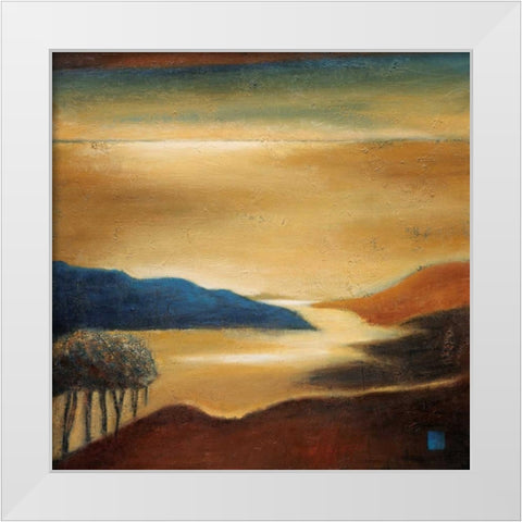 Vista de Costa Brava White Modern Wood Framed Art Print by Salemink-Roos, Ursula