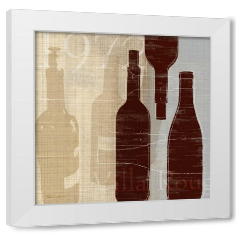 Bordeaux I White Modern Wood Framed Art Print by Venter, Tandi