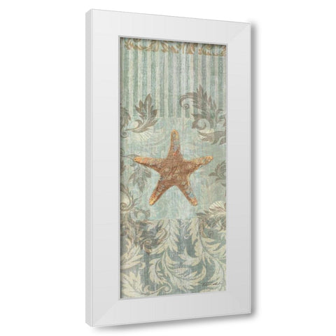 Seaside Heirloom II White Modern Wood Framed Art Print by Venter, Tandi