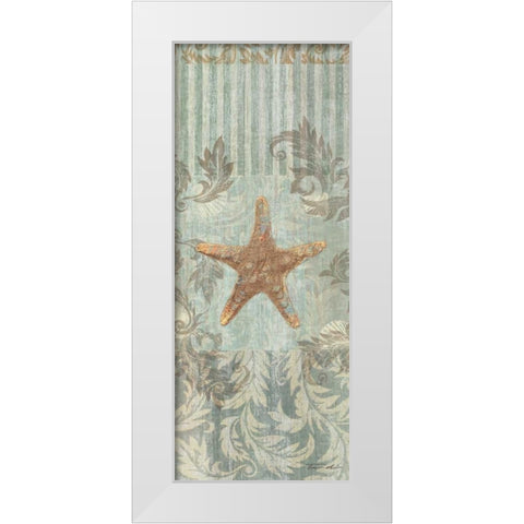 Seaside Heirloom II White Modern Wood Framed Art Print by Venter, Tandi