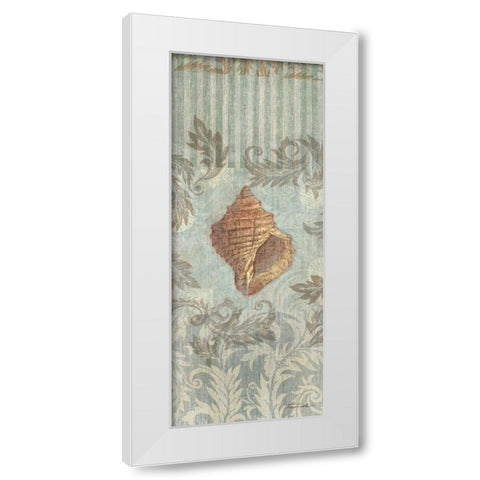 Seaside Heirloom III White Modern Wood Framed Art Print by Venter, Tandi
