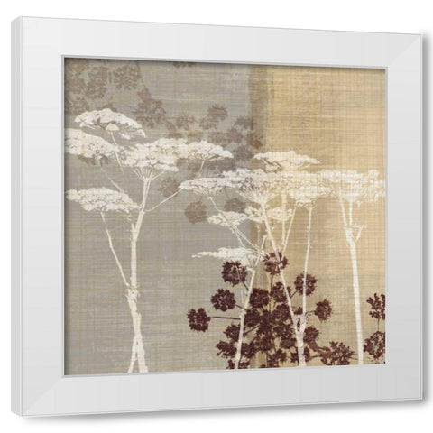 Lace I White Modern Wood Framed Art Print by Venter, Tandi