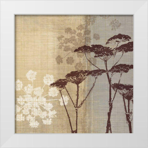 Lace II White Modern Wood Framed Art Print by Venter, Tandi