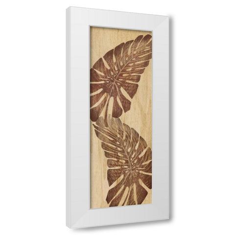 Tiki Grove I White Modern Wood Framed Art Print by Ahava