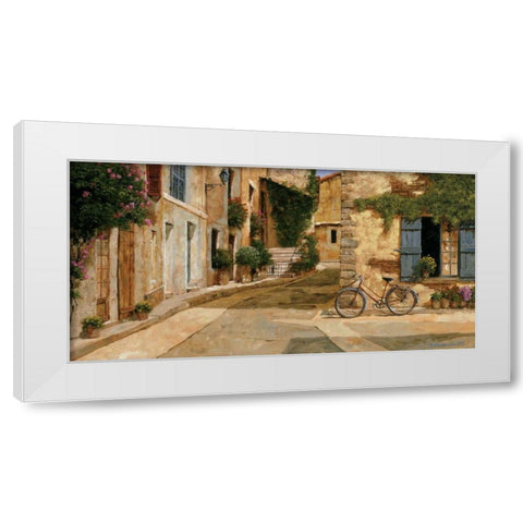 La Livraison White Modern Wood Framed Art Print by Archambault, Gilles