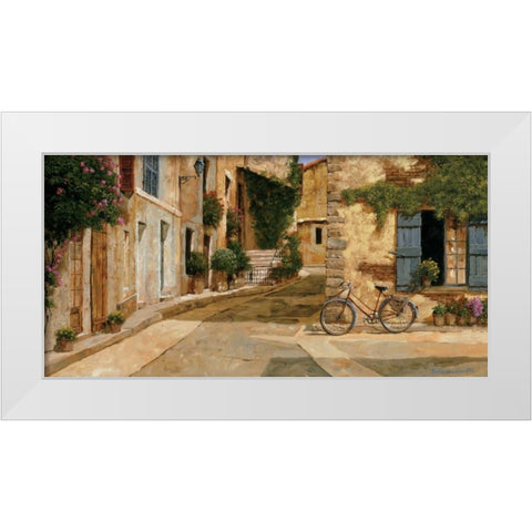 La Livraison White Modern Wood Framed Art Print by Archambault, Gilles