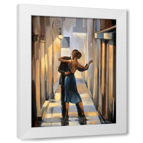 Reflections II White Modern Wood Framed Art Print by Biddle, Trish