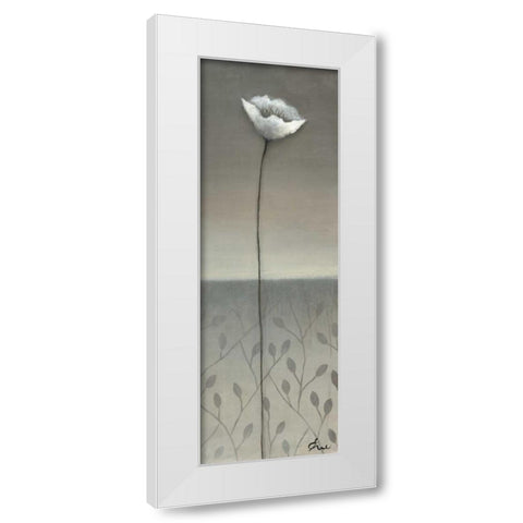 Fleur Blanc I White Modern Wood Framed Art Print by Eve