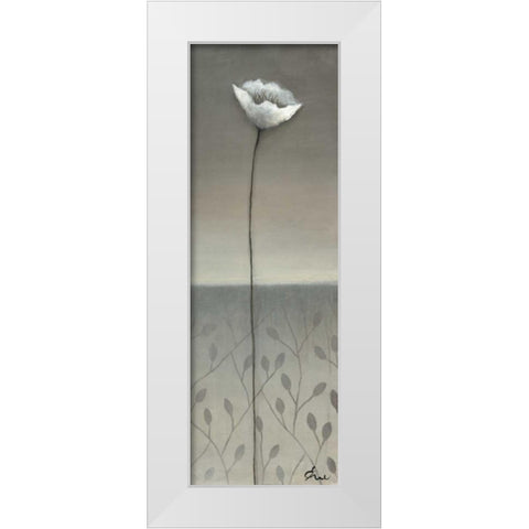 Fleur Blanc I White Modern Wood Framed Art Print by Eve