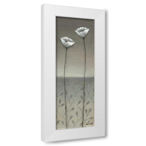 Fleur Blanc II White Modern Wood Framed Art Print by Eve