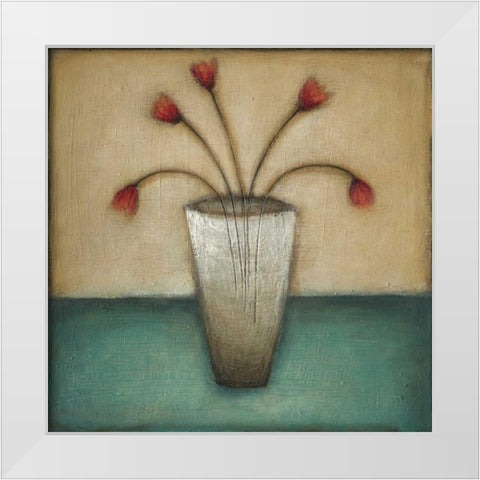 In Bloom I White Modern Wood Framed Art Print by Eve