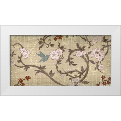 Songbird II White Modern Wood Framed Art Print by Venter, Tandi