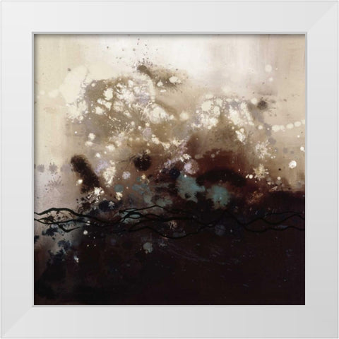 Constellations I White Modern Wood Framed Art Print by Maitland, Laurie