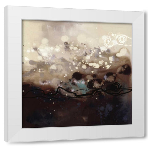 Constellations II White Modern Wood Framed Art Print by Maitland, Laurie