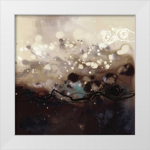 Constellations II White Modern Wood Framed Art Print by Maitland, Laurie