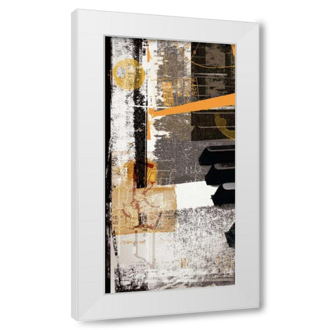 Notes White Modern Wood Framed Art Print by NOAH