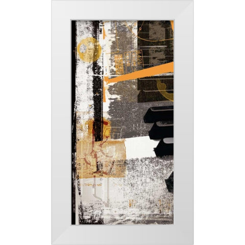 Notes White Modern Wood Framed Art Print by NOAH