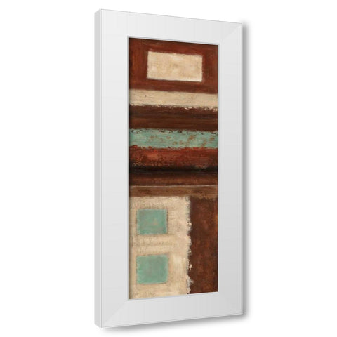 Connections on Impulse I White Modern Wood Framed Art Print by Salemink-Roos, Ursula