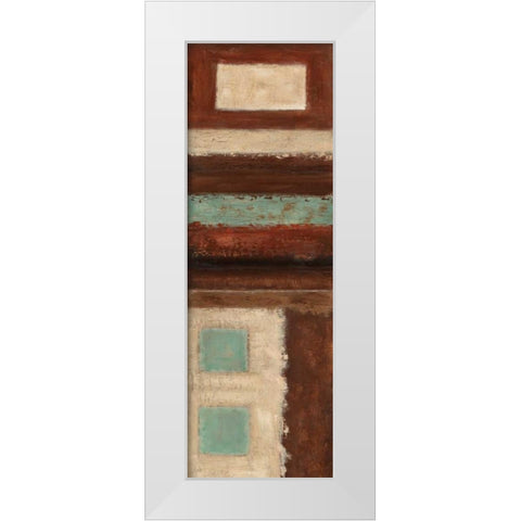 Connections on Impulse I White Modern Wood Framed Art Print by Salemink-Roos, Ursula