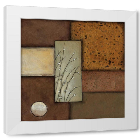 Pussy Willows II White Modern Wood Framed Art Print by St.Germain, Patrick