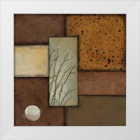 Pussy Willows II White Modern Wood Framed Art Print by St.Germain, Patrick