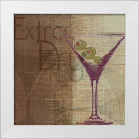 Extra Dry White Modern Wood Framed Art Print by Venter, Tandi