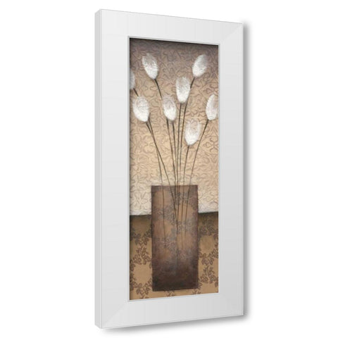 Opal Accent I White Modern Wood Framed Art Print by Eve