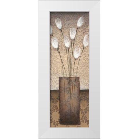 Opal Accent I White Modern Wood Framed Art Print by Eve