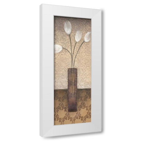 Opal Accent II White Modern Wood Framed Art Print by Eve