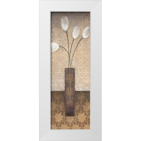 Opal Accent II White Modern Wood Framed Art Print by Eve